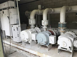 Three pumps in a building